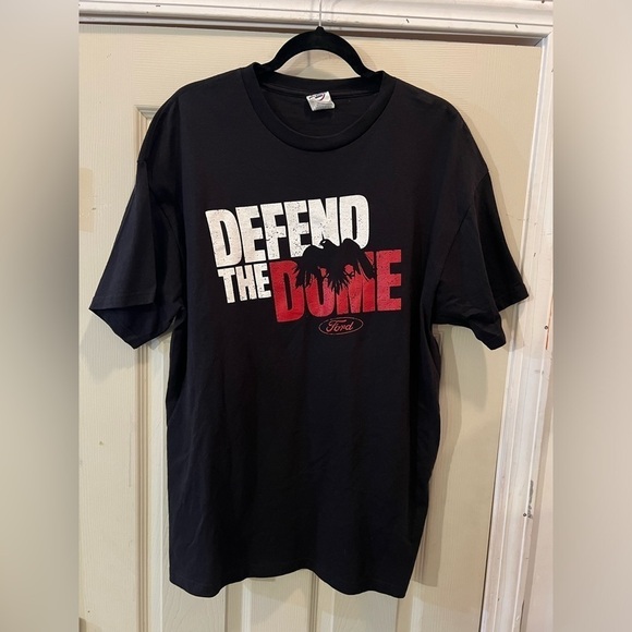 Vintage Atlanta Falcons Defend The Dome T-Shirt - Ford - Picture 1 of 4